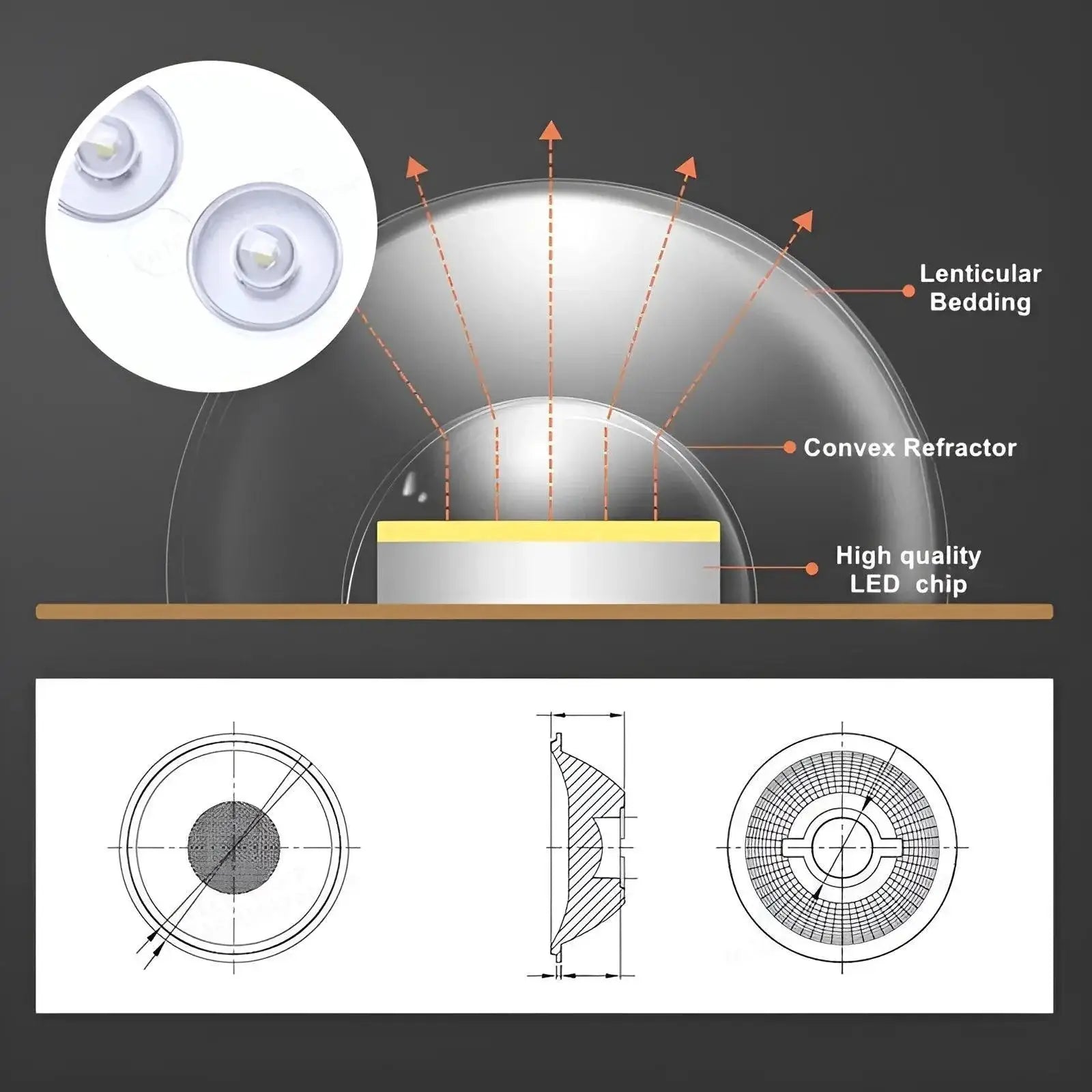 LED Ceiling Light Modern Fixture for Homes and Offices