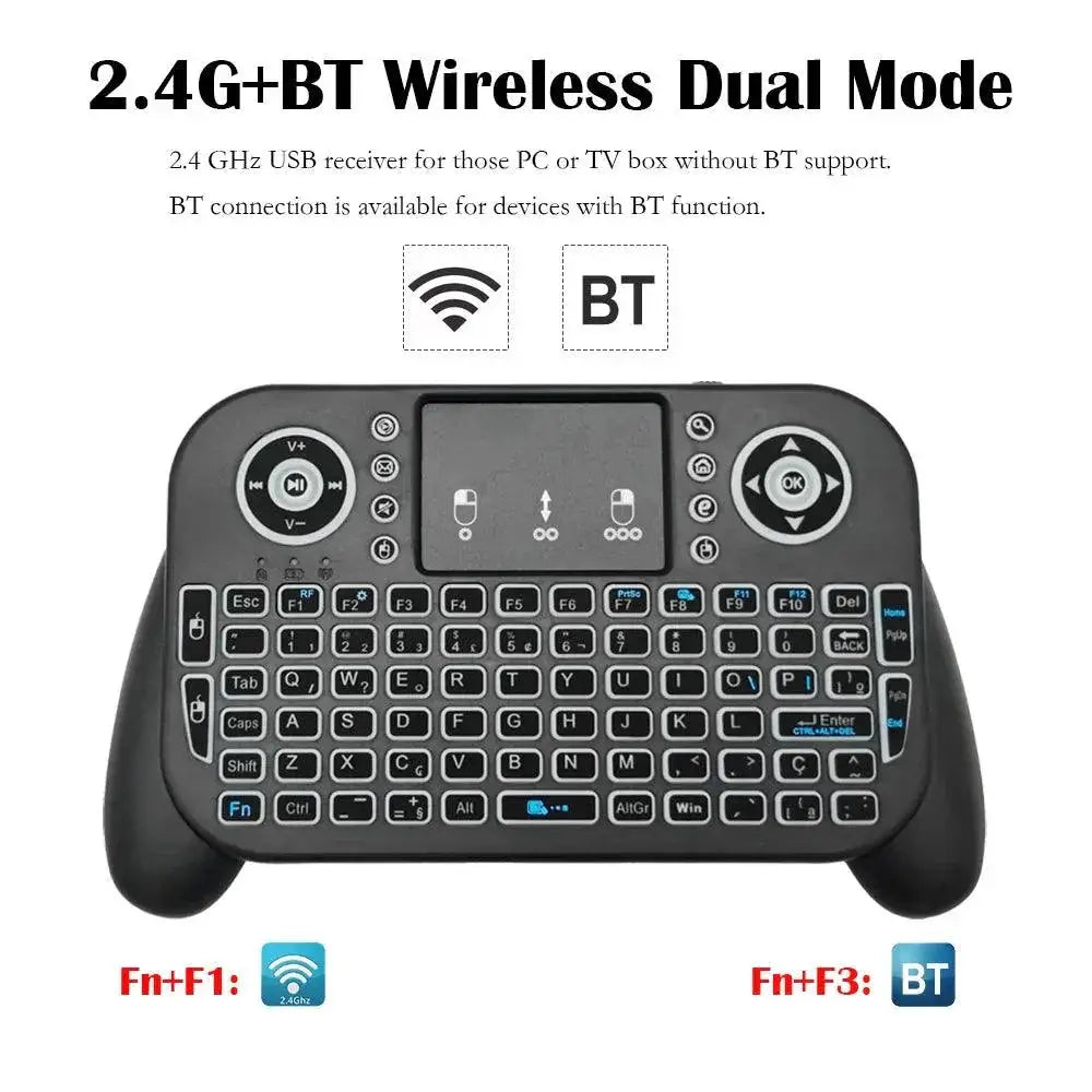 Universal Mini Wireless Keyboard With Touchpad Dual Connect