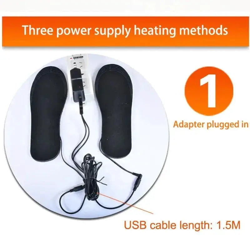 Heated Insoles Electric Foot Warmers For Outdoor Use