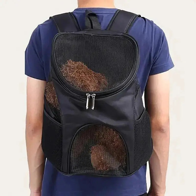 PetVoyage Ventilated Mesh Pet Carrier Backpack For Pets