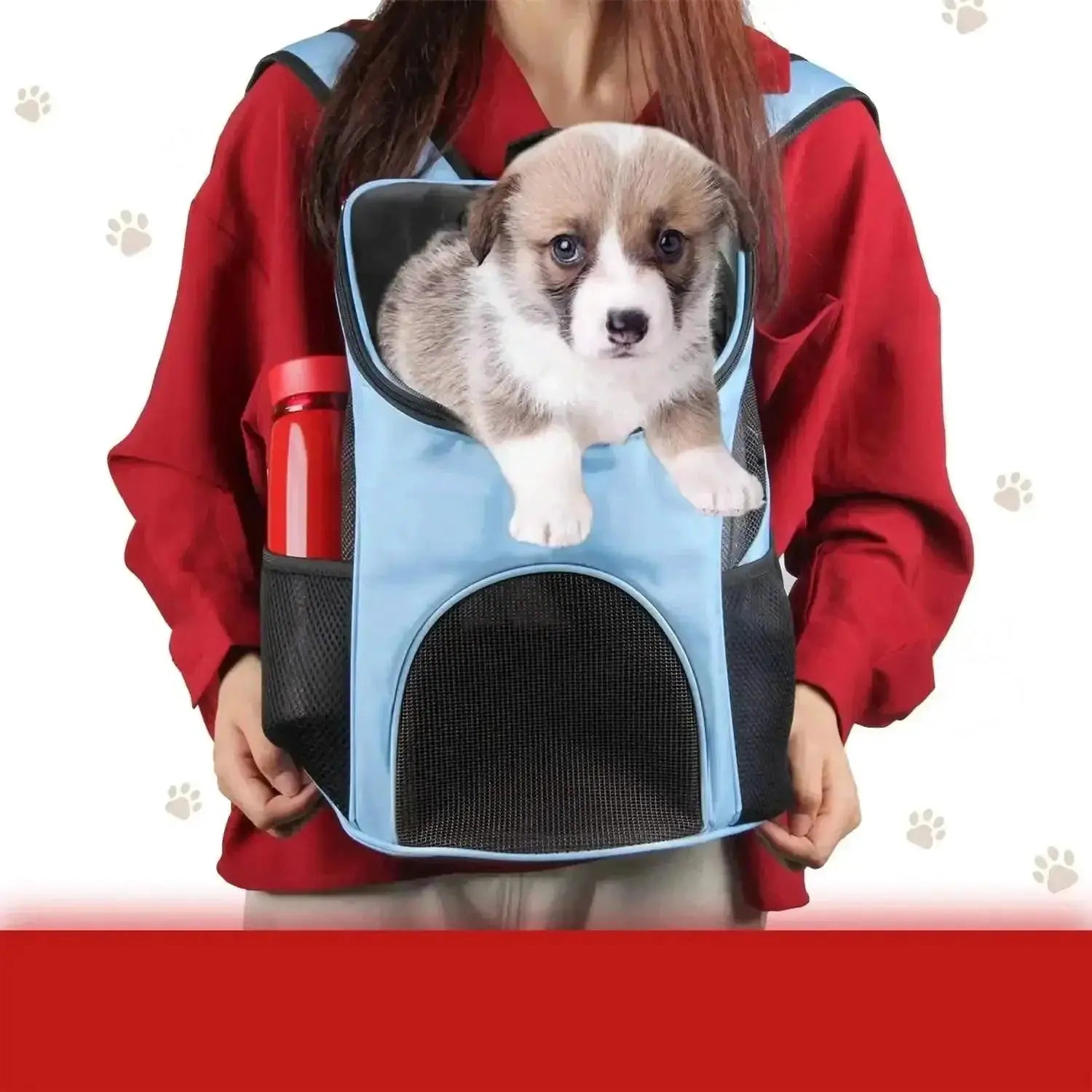 PetVoyage Ventilated Mesh Pet Carrier Backpack For Pets