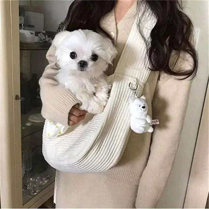 Handcrafted Canvas Pet Carrier For Travel Breathable