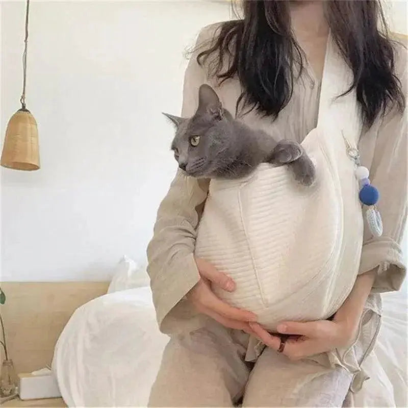 Handcrafted Canvas Pet Carrier For Travel Breathable