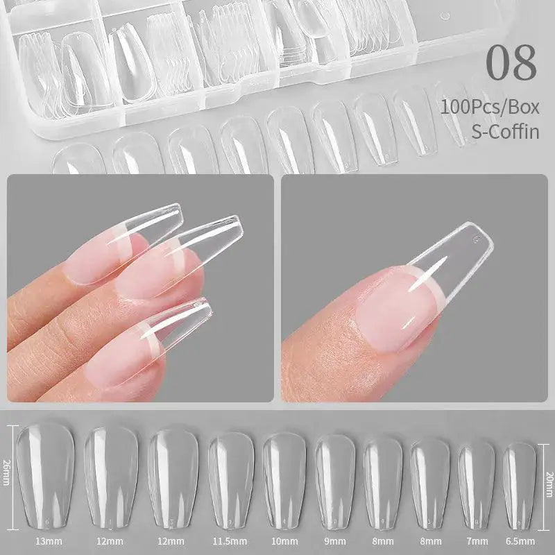 False Nail Extension Kit With Gel Tips For Professionals