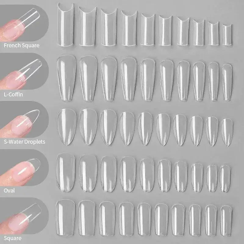 False Nail Extension Kit With Gel Tips For Professionals