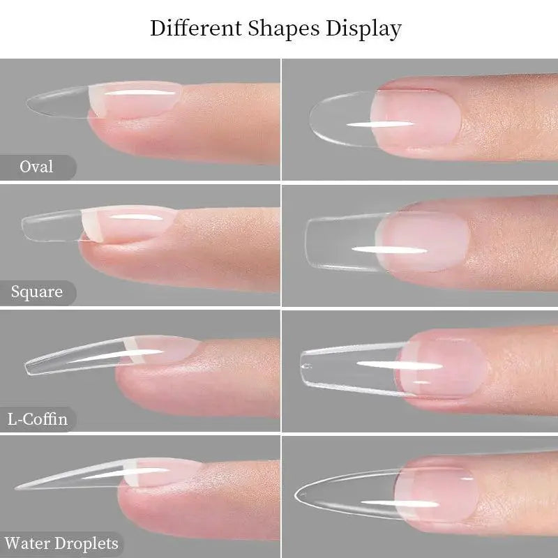 False Nail Extension Kit With Gel Tips For Professionals