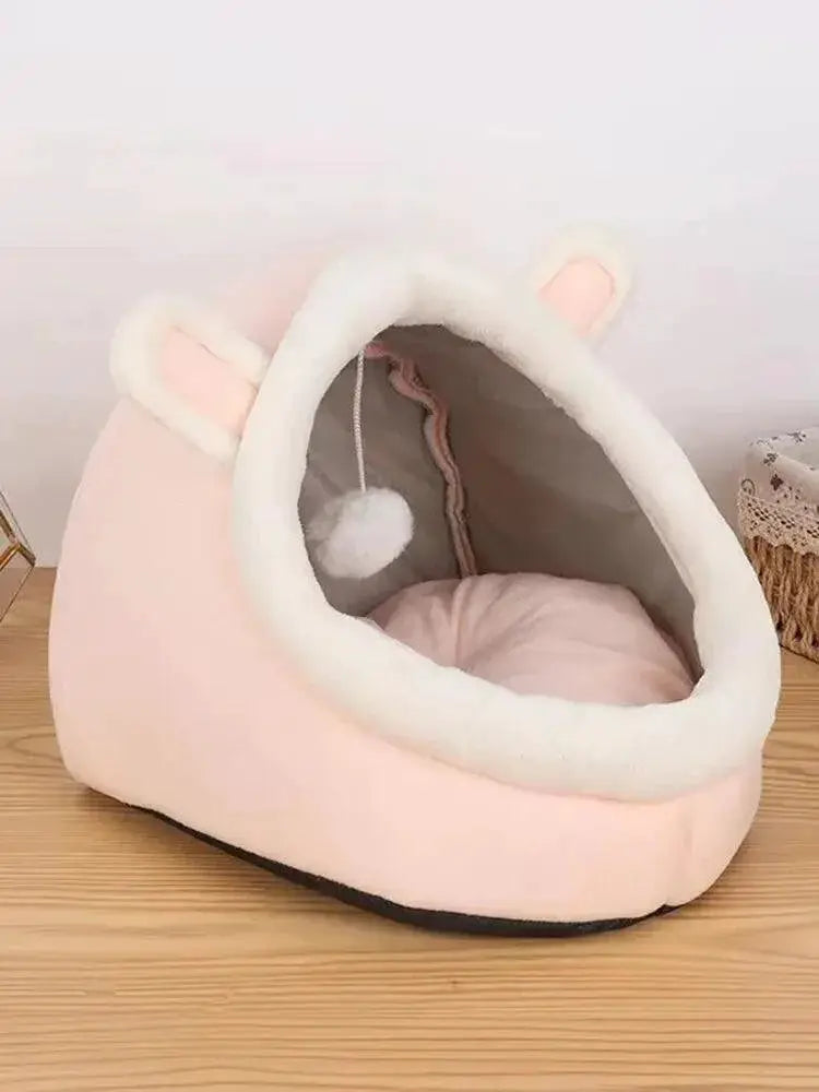 Cozy Cat Bed For Small Pets All Seasons Washable Velvet