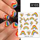 Nail Art Decals for Glam Nails
