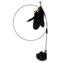 Interactive Cat Stick Kitten Teaser Suction Cup Wand Toy