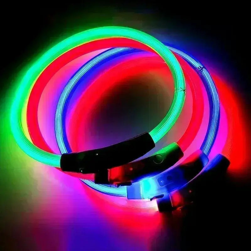 USB Rechargeable LED Dog Collar for Nighttime Visibility