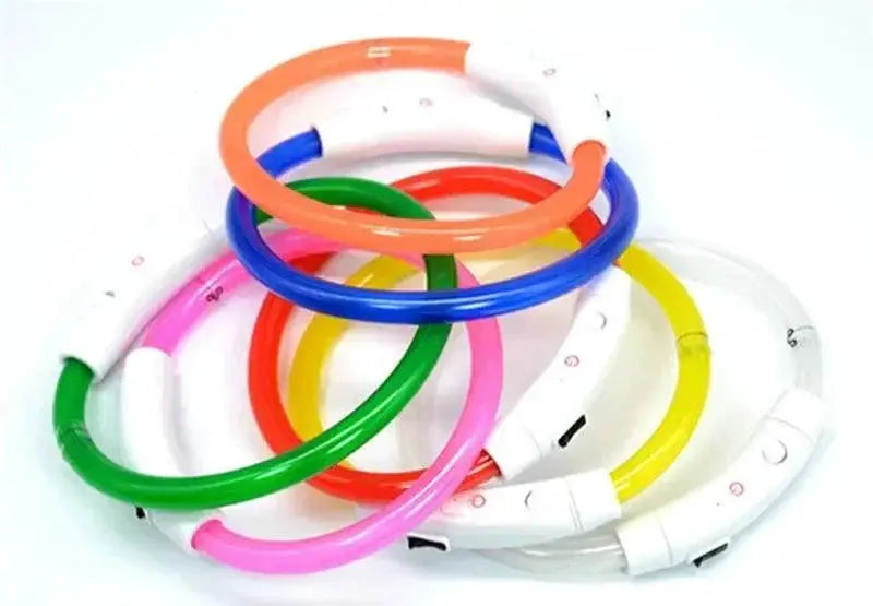 USB Rechargeable LED Dog Collar for Nighttime Visibility