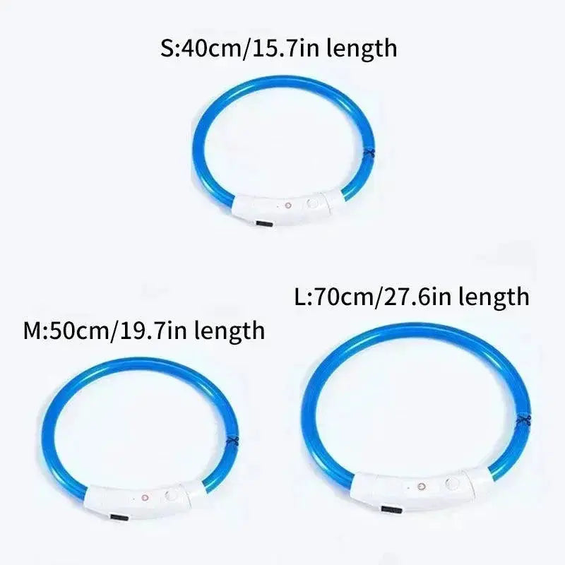 USB Rechargeable LED Dog Collar for Nighttime Visibility