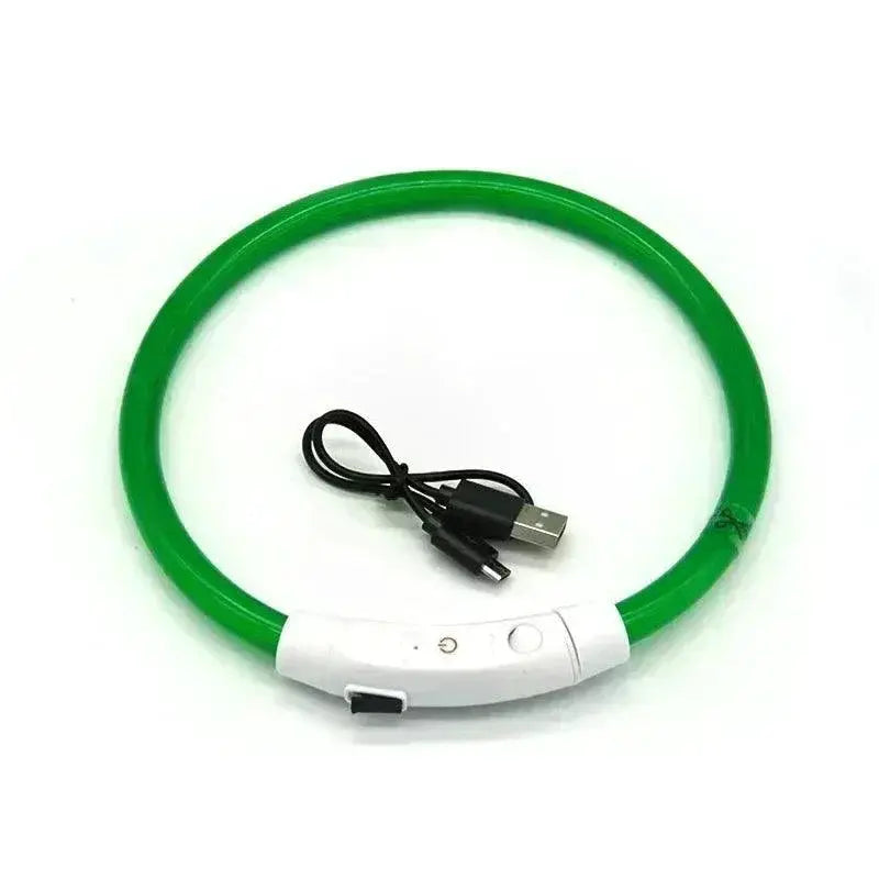 USB Rechargeable LED Dog Collar for Nighttime Visibility