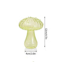 Mushroom Glass Vase Hydroponic Terrarium Decor For Plants