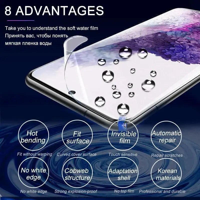 Hydrogel Screen Protector For Samsung Galaxy 4 Pack