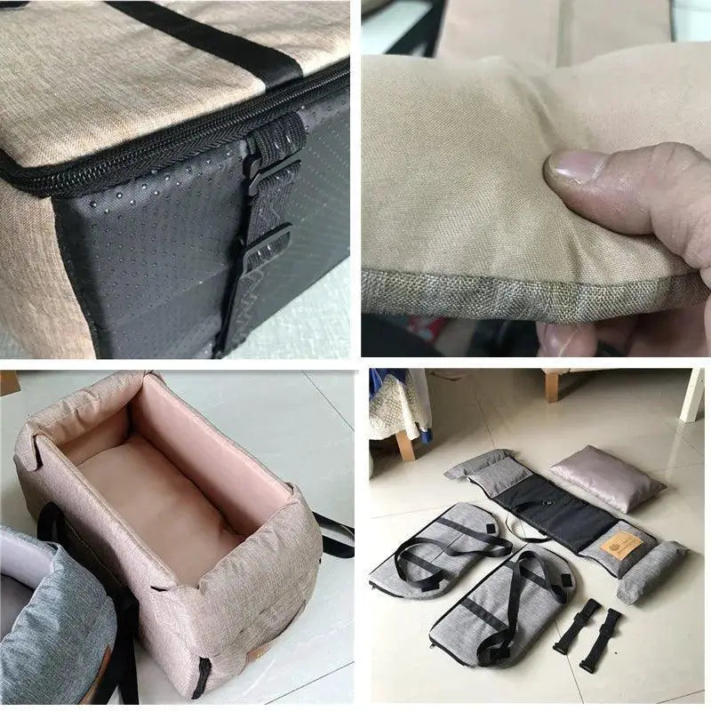 Cozy Portable Pet Travel Bed for Small Dogs and Cats