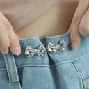 Bowknot Button Waist Tightener Effortless Adjustment Tool