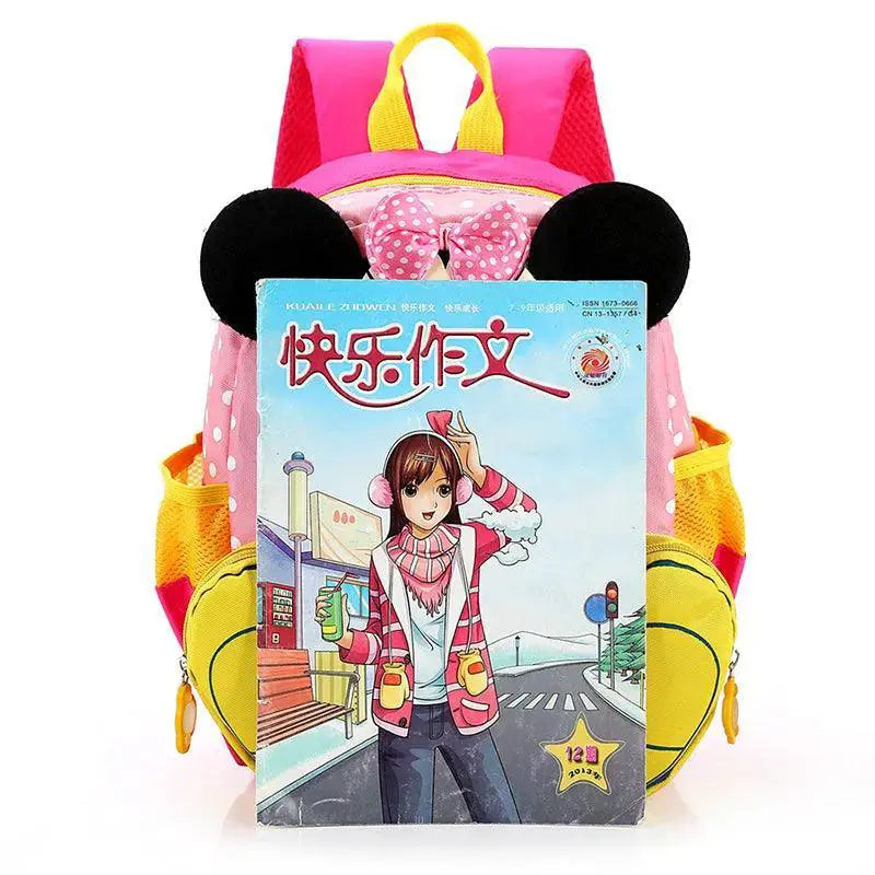 Disney Mickey Minnie School Backpack For Boys And Girls