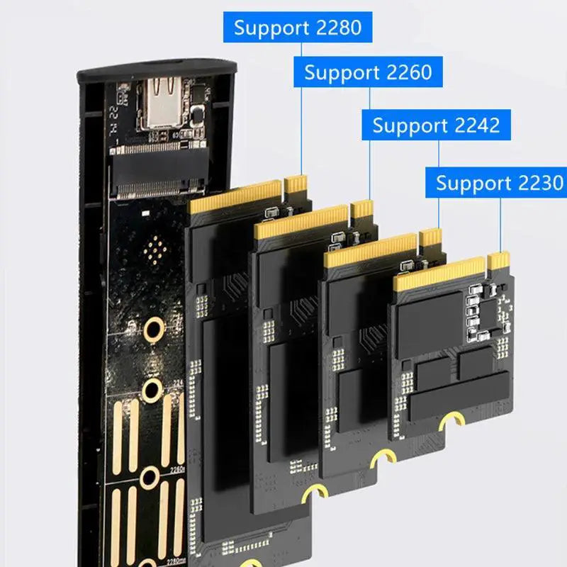 Uthai M6 Nvme Ngff Ssd Case Dual Protocol Aluminum Enclosure