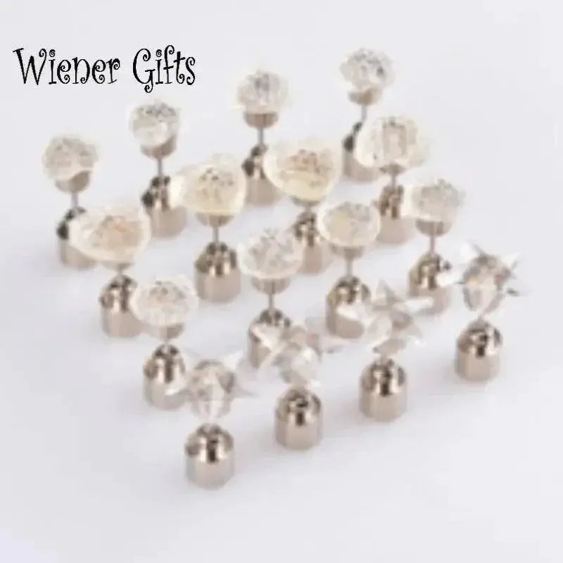 LED Glow Ear Studs Dazzling Light Up Earrings for Events