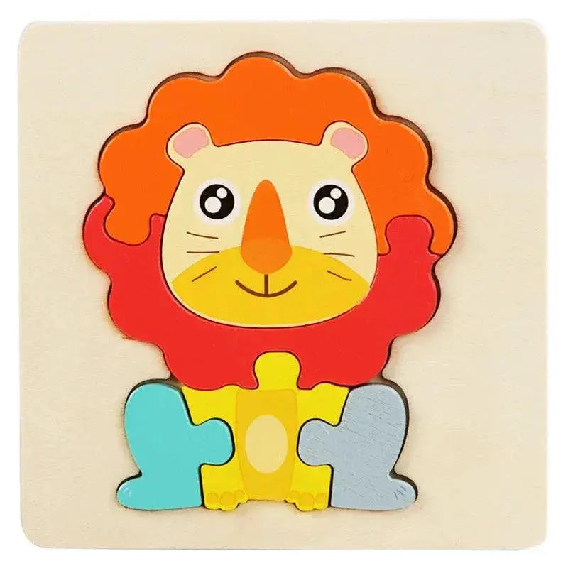 Kids Animal Wood Puzzle Fun Educational Jigsaw Toy For Kids
