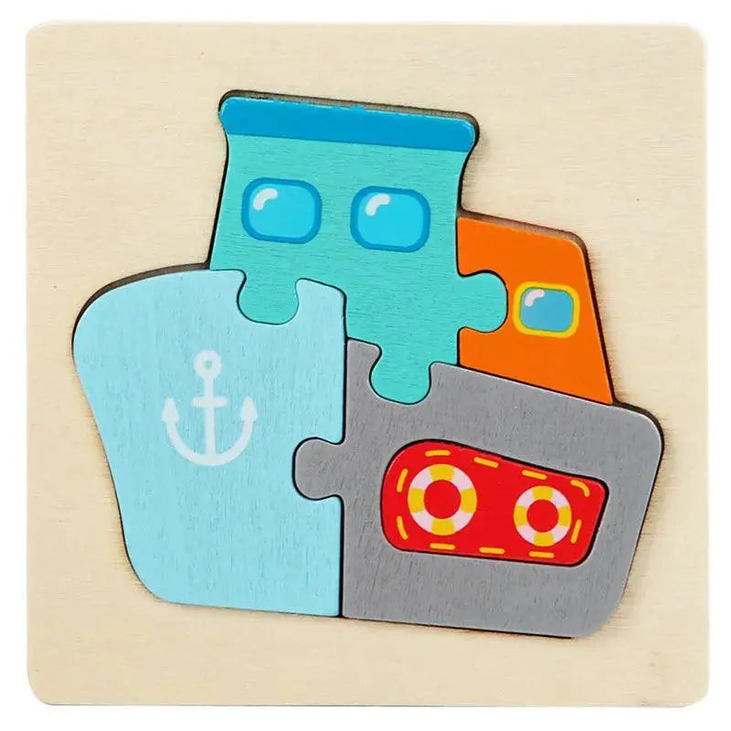 Kids Animal Wood Puzzle Fun Educational Jigsaw Toy For Kids