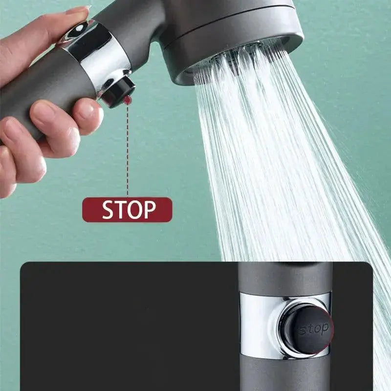 3 Modes High Pressure Shower Head With Filter For Home Spa