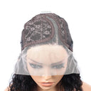 Short Bob Curly Lace Front Human Hair Wig HD Transparent