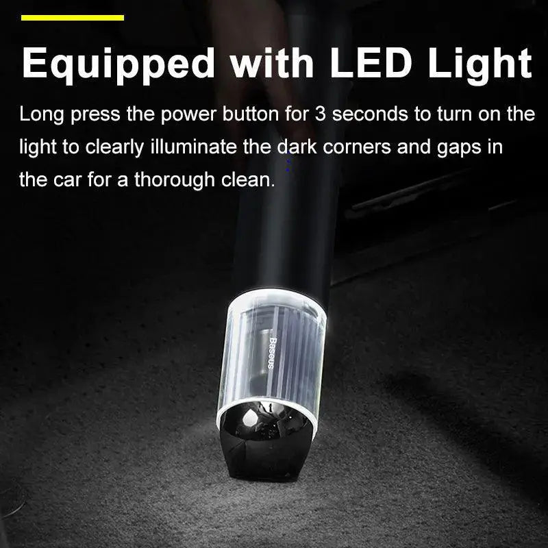 Baseus A3 Car Vacuum Wireless Cleaner With LED Light