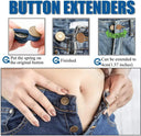 Metal Button Extender Set For Tight Waistbands Comfort