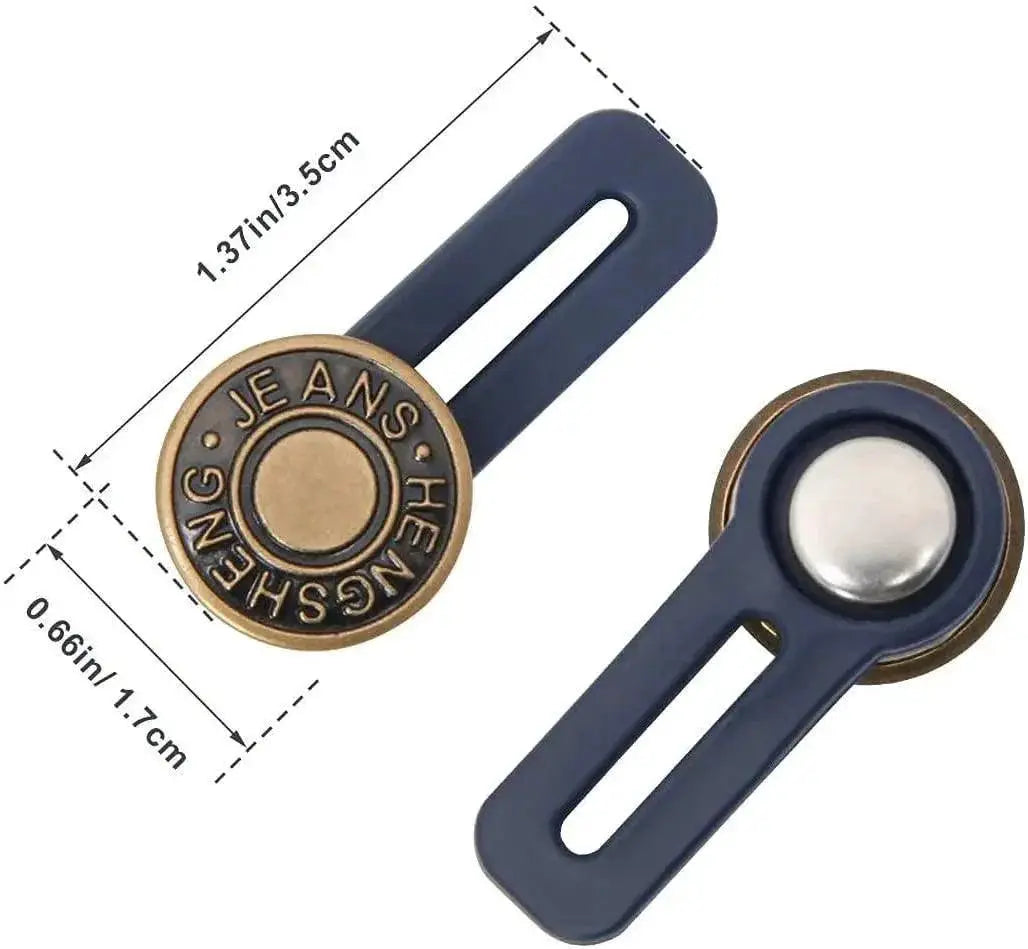Metal Button Extender Set For Tight Waistbands Comfort