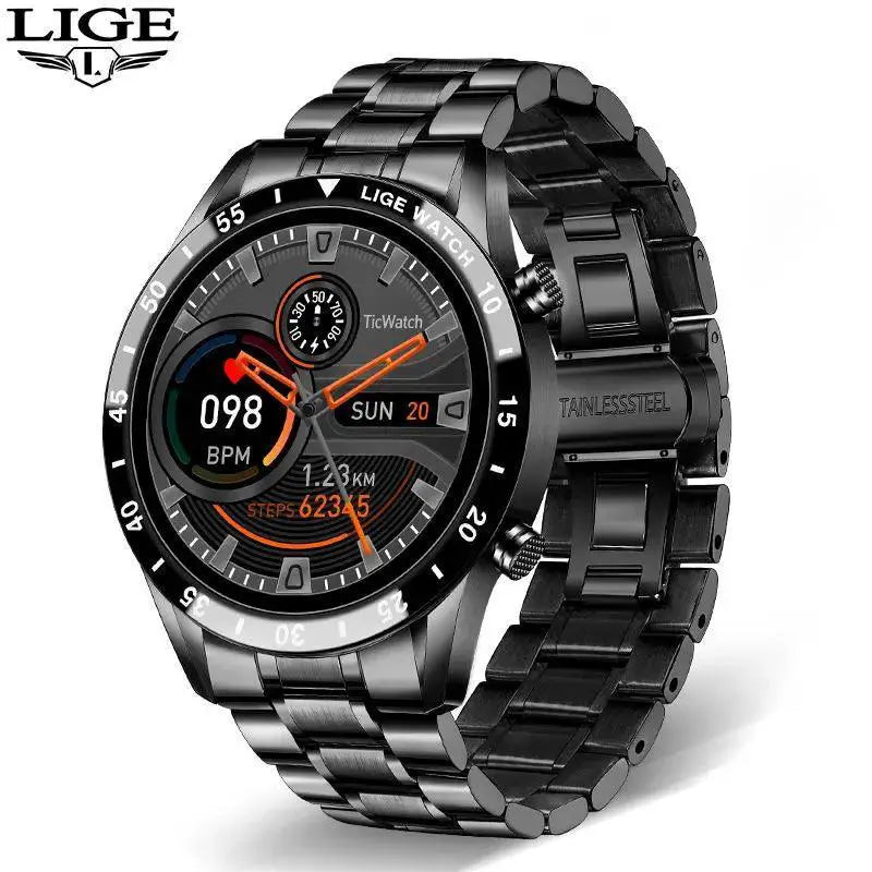 LIGE Health Tracker Smartwatch With Bluetooth Call Feature