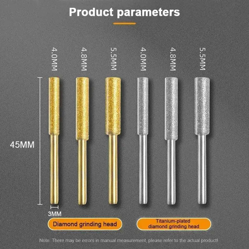 Diamond Coated Chainsaw Sharpener Burr Set Precision Kit