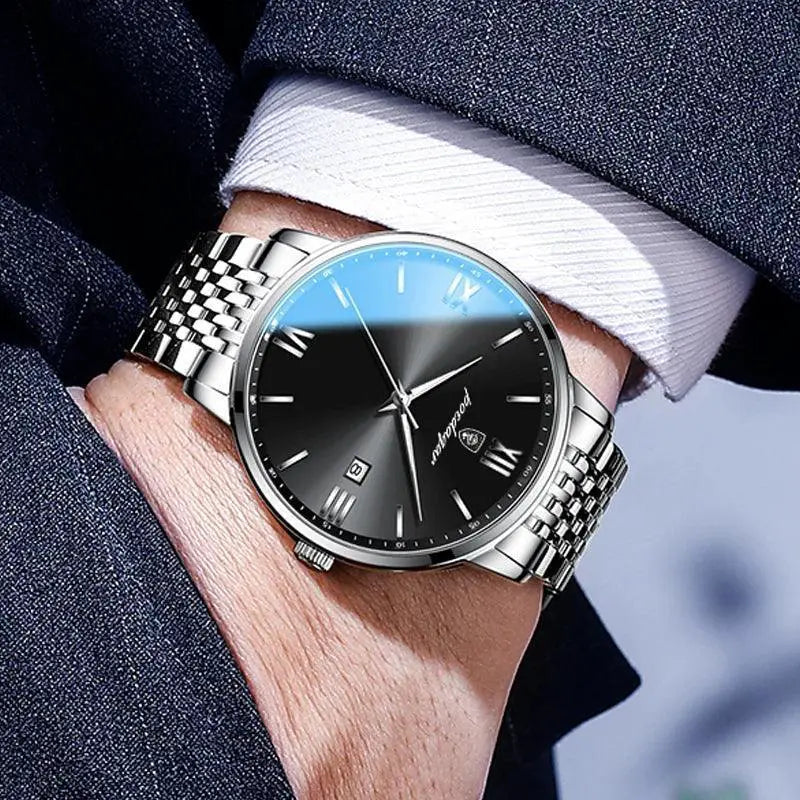 Luxurious Mens Quartz Watch Waterproof Timepiece Elite