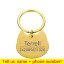Engraved Pet ID Tag for Cats and Dogs