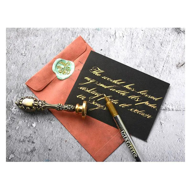 Metallic Gold And Silver Marker Set For DIY Crafting