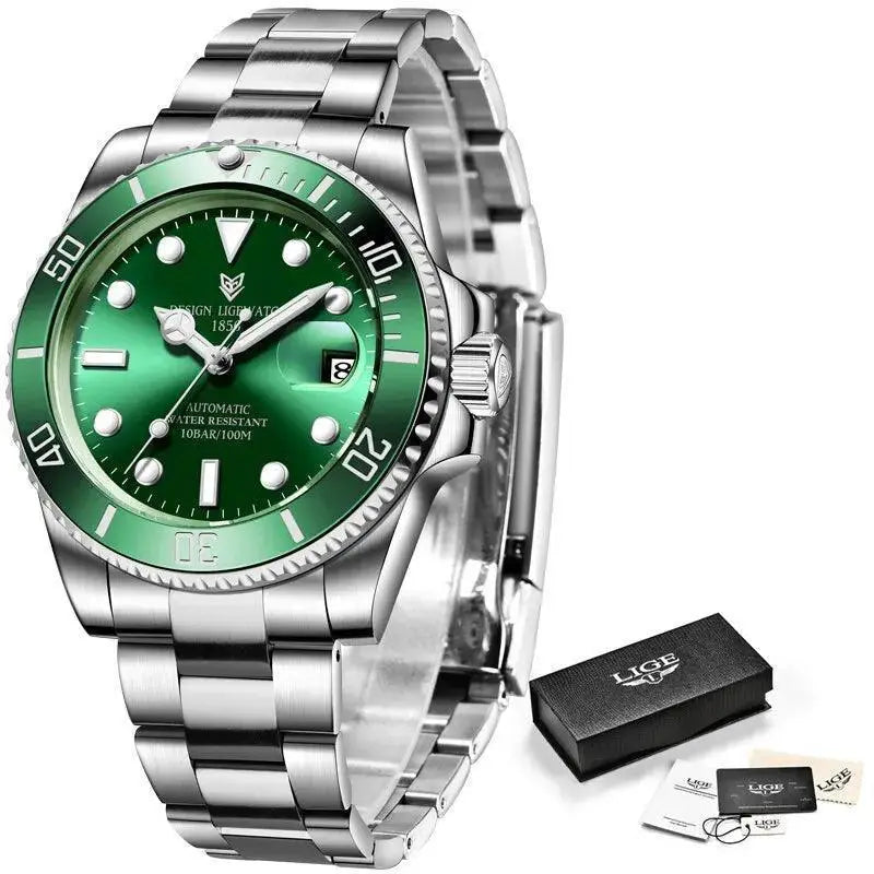 Luxury Automatic Self Winding Watch With Luminous Hands