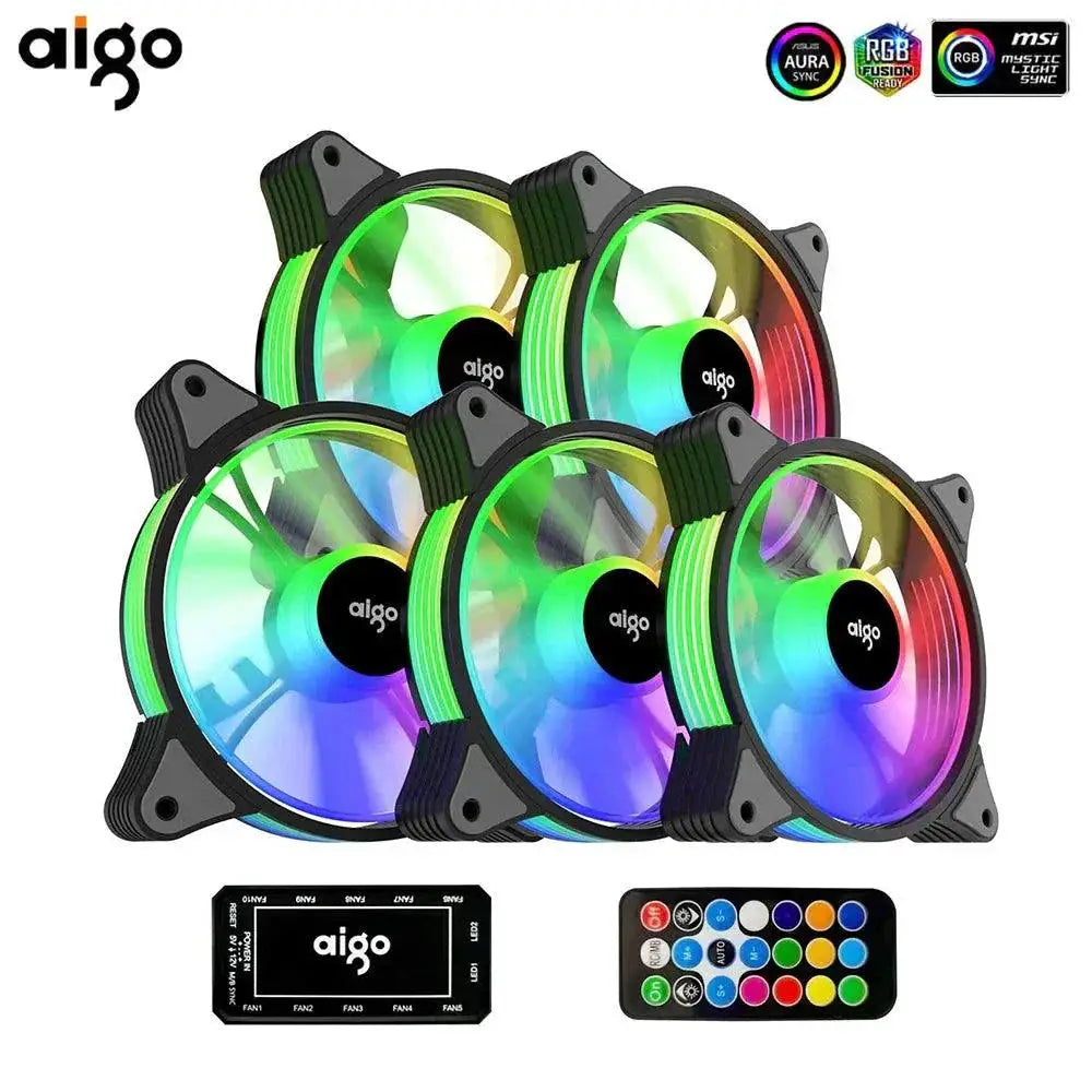 Aigo AR12 RGB PC Fan Vibrant Lighting Efficient Cooling