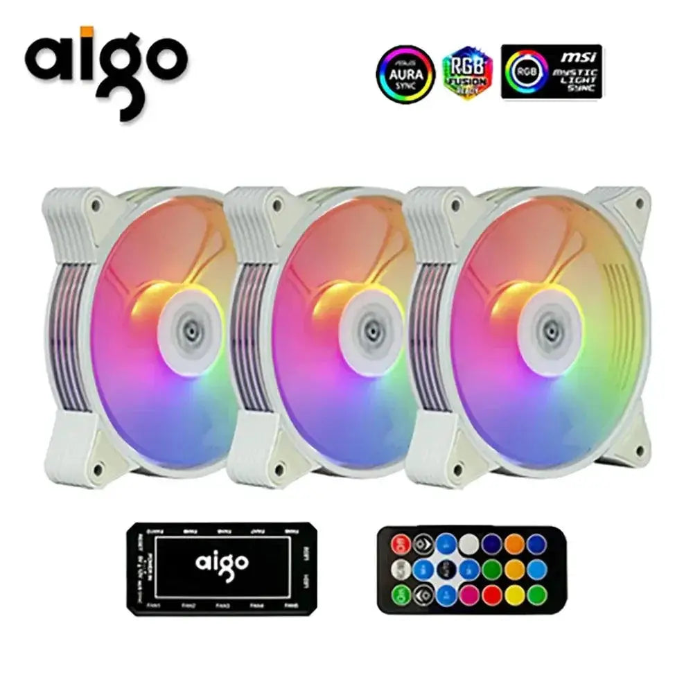 Aigo RGB PC Fan Vibrant Lighting Efficient Cooling — product view 16