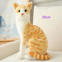 Siamese Cat Plush Toy Lifelike Doll Gift for Home Decor