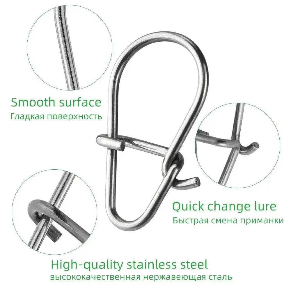Premium Stainless Steel Fishing Swivel Pins Lure Set