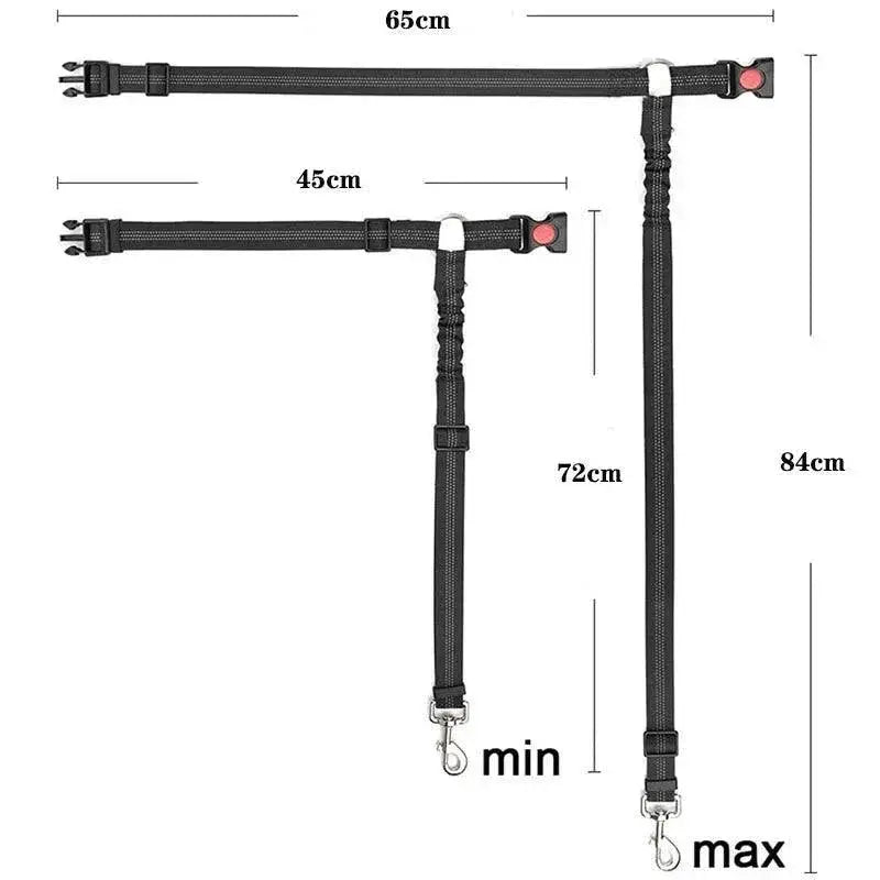 Nylon Dog Car Seat Belt Leash For Secure Small Dog Travel