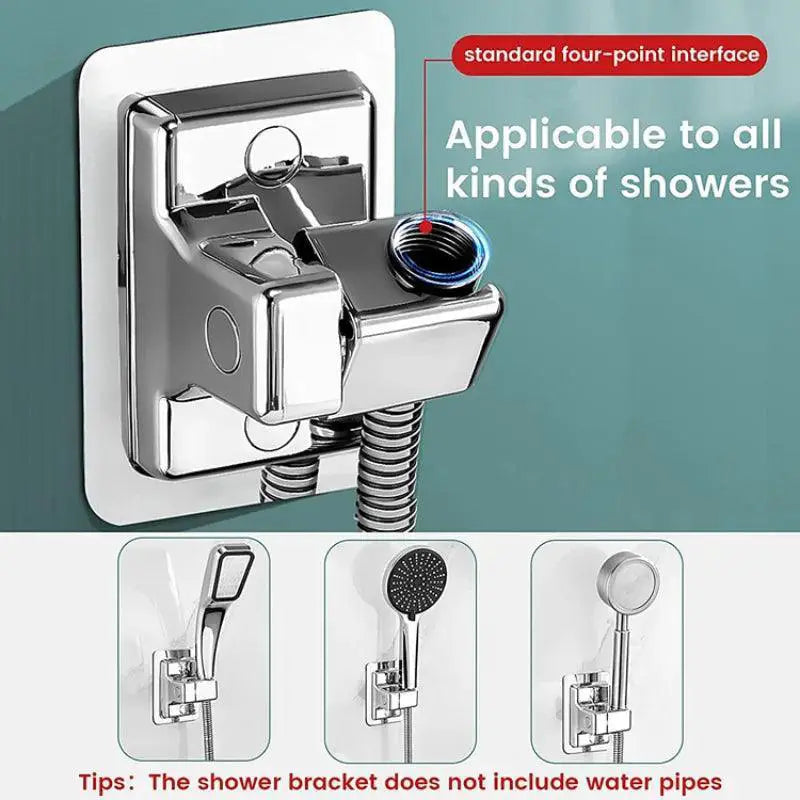 Adjustable Suction Cup Showerhead Holder Bracket Mount