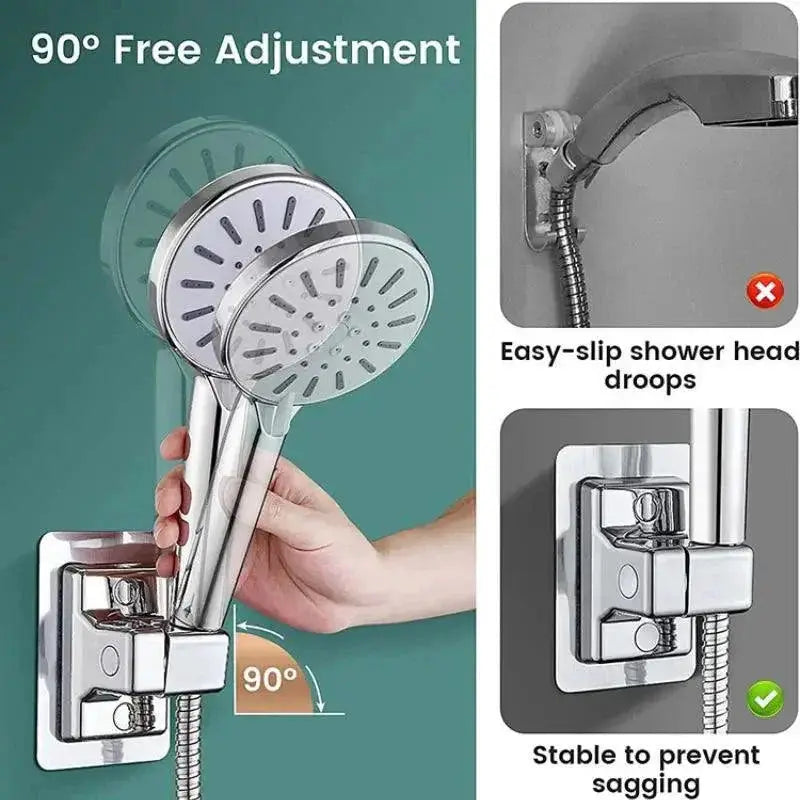 Adjustable Suction Cup Showerhead Holder Bracket Mount