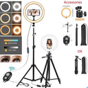Professional Adjustable LED Ring Light With Remote Control