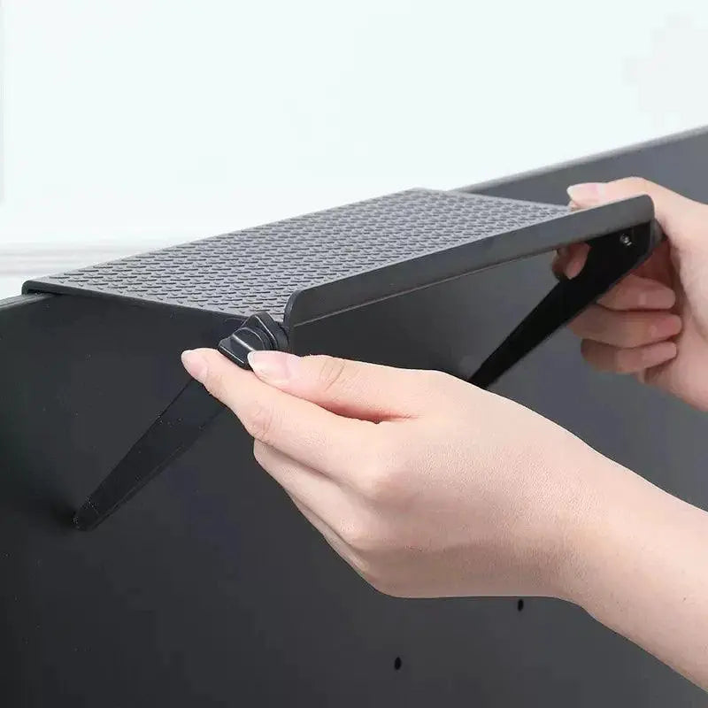 Adjustable TV Screen Top Storage Shelf Monitor Rack