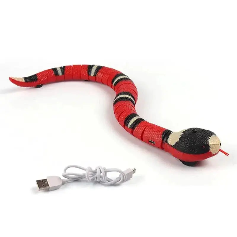 Smart Interactive Snake Cat Toy USB Rechargeable Teaser