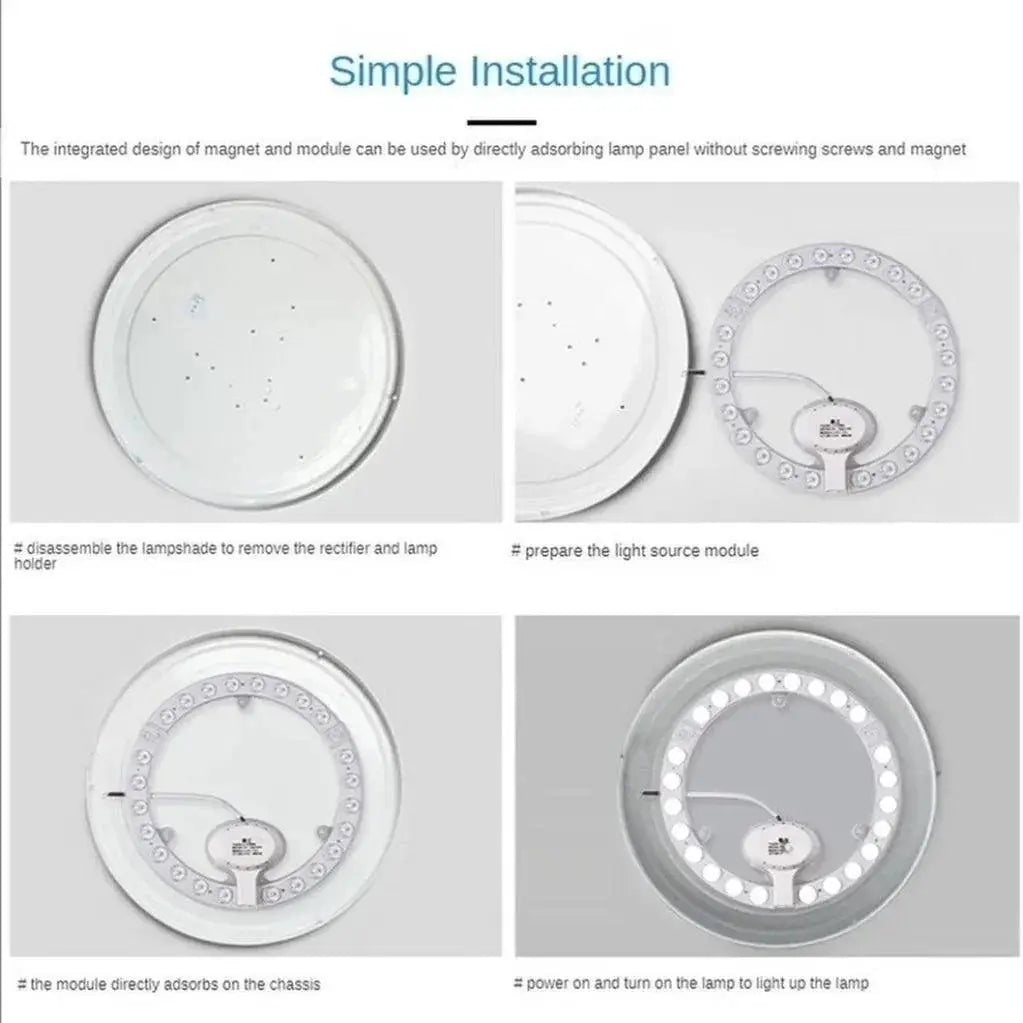 KuuTzz Customizable LED Ceiling Lamp Energy Efficient
