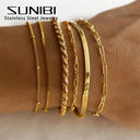 SUNIBI Classic Snake Chain Bracelet Women Jewelry Piece