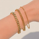 SUNIBI Classic Snake Chain Bracelet Women Jewelry Piece